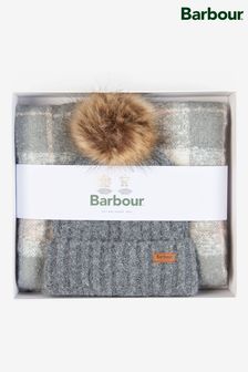 Barbour® Saltburn Beanie and Tartan Scarf Gift Set (T68805) | AED350