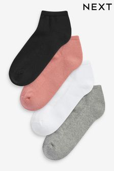 Cushion Sole Trainer Socks 4 Pack