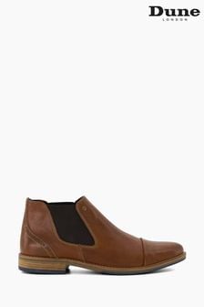 Dune London Brown Chilean Toe Cap Chelsea Boots (T68920) | LEI 716