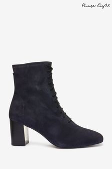 Phase Eight Blue Lace Up Leather Boots (T68924) | 187 €