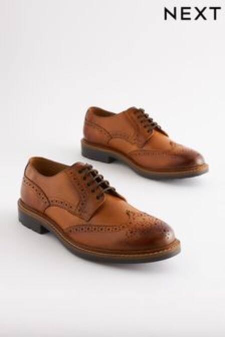 Marrón tostado - Zapatos Oxford de cuero de Modern Heritage (T69023) | 70 €