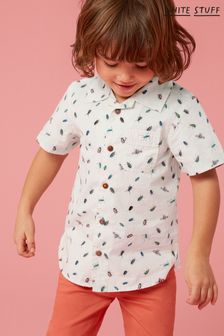White Stuff Mini Insect Printed White Shirt (T69026) | TRY 543