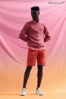 Różowa koszula lniana Gant o regularnym kroju farbowana po uszyciu (T69072) | 203 zł
