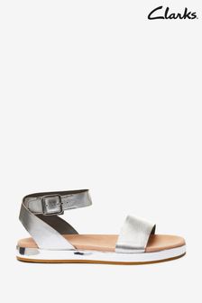 Clarks Silver Leather Botanic Ivy Sandals (T69356) | 79 €