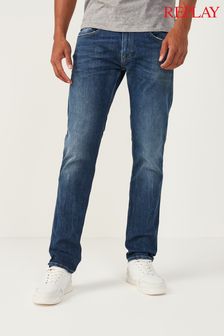 Denim, dunkle Waschung - Replay Hyperflex Anbass Jeans in Slim Fit (T69570) | 101 €