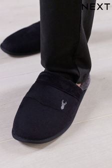 Čierna - Kožušinové papuče s jeleňom (T69680) | €14