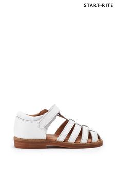 Bela - Usnjeni poletni čevlji z okrasnim trakom Start-rite Flora (T70345) | €21