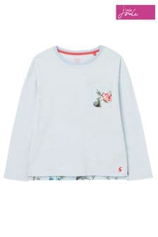 Joules Blue Bliss Long Sleeve Hotchpotch Stripe & Printed T-shirt (T70413) | kr212 - kr241