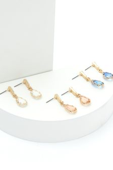 Multi Teardrop Jewel Earrings 3 Pack (T70615) | 15 €