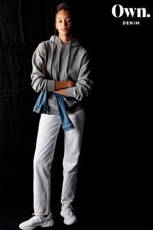白色 - Own 90s直筒牛仔褲 (T71087) | HK$385