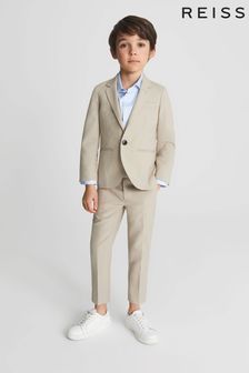 Reiss Stone Fine Junior Modern Fit Wool Trousers (T71124) | OMR36
