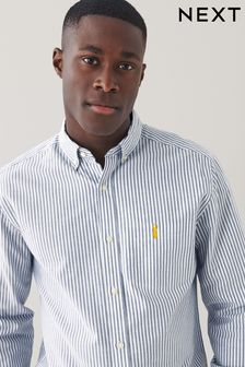 Оксфордская рубашка в полоску с длинными рукавами (T71387) | €28