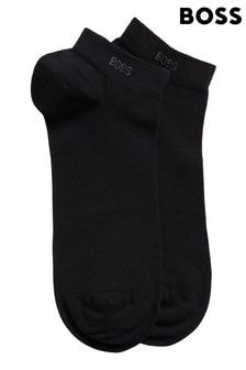 BOSS Black Ankle Socks 2 Pack (T71438) | $22