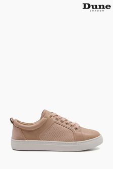 Dune London Pink Estee Mixed-Material Trainers (T71453) | $99