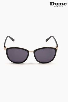 Dune London Black Ginette Metal Brow Glasses (T71505) | SGD 54