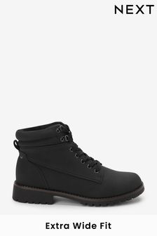 Black Extra Wide Fit Forever Comfort® Casual Lace-Up Boots (T71711) | €19