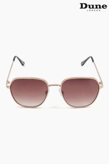 Dune London Gold Tone Metalic Giordanna Etched Frame Aviator (T71885) | $48