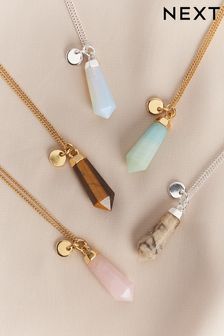 Gold Plated/Silver Plated Semi-Precious Stone Necklace (T71947) | €18