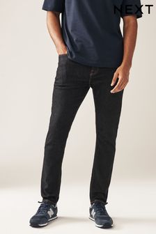 Black Rinse Skinny Classic Stretch Jeans (T72258) | $43