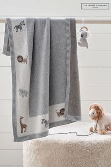 The White Company Grey Organic Safari Baby Blanket (T72384) | $119