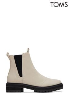 TOMS Dakota Water Resistant Leather with Faux Fur Boots (T72621) | 88 €
