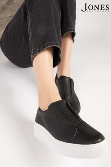 Черные кожаные кроссовки без шнуровки Jones Bootmaker (T72735) | €139