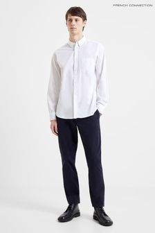 French Connection Blue Oxford Long Sleeve Shirt (T72934) | 173 QAR