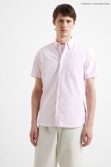 French Connection Pink Oxford Short Sleeve Shirt (T72940) | €45