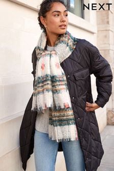 Coral Pop Check Mid Weight Scarf (T72949) | 30 €