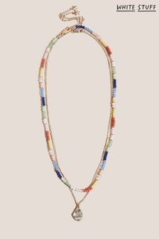 White Stuff Blue Rainbow Bead Double Necklace (T72958) | 30 €