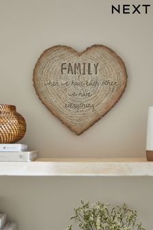 Natural Heart Family Wall Art (T73091) | TRY 818