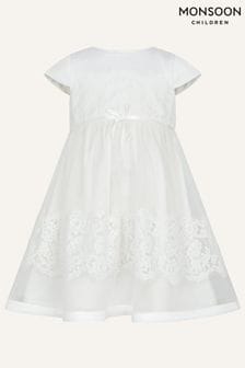 Monsoon Natural Baby Alovette Christening Dress (T73440) | €58 - €63