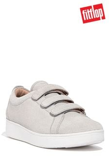 FitFlop Grey Rally Strap Suede Trainers (T73642) | €57