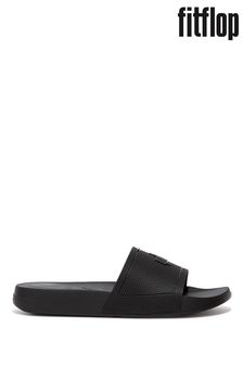 Fitflop Black Iqushion Pool Sliders (T73646) | LEI 191