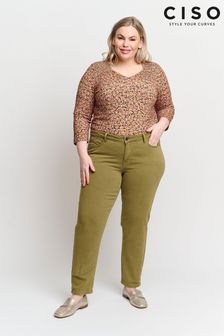 CISO Green Stretch Skinny Fit Trousers (T74014) | ₪ 349