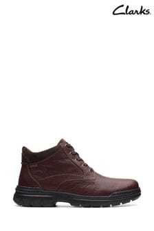 Clarks Mahogany Brown Leather Rockie2 UpGTX Boots (T74133) | €199