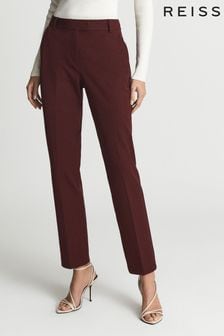 Reiss Maroon Joanne Petite Slim Fit Tailored Trousers (T74431) | 132 €