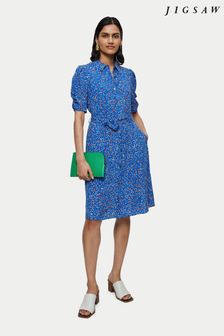 Jigsaw Blue Stem Ditsy Shirt Dress (T74553) | 293 zł
