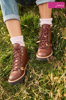 Joules Newtown Brown Rubberised Hiker Boots (T74563) | 161 €