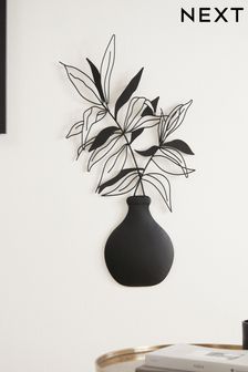 Wandkunst aus Metall mit Pflanzenmotiv (T74824) | 48 €