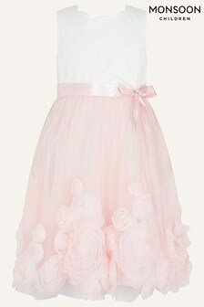 Monsoon Florence Kleid mit 3D-Rosen, Pink (T74887) | 81 € - 94 €
