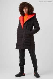 French Connection Iolanu Midi Puffer Coat (T75063) | kr1,947