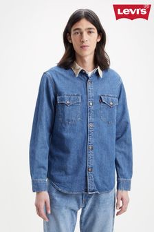 Levi's® Mid Blue Relaxed Fit Western Denim Shirt (T75212) | 101 €