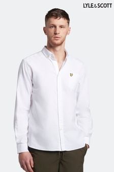Белый - Оксфордская рубашка большого размера Lyle & Scott (T75492) | €41