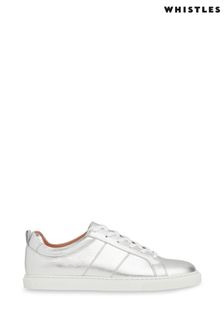 Whistles Silver Koki Lace Up Trainers