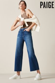 Paige Anessa Mid Blue Wide Crop Jeans (T76532) | 356 €