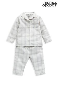 Mamas & Papas Grey Gingham Check Woven Pyjamas (T76690) | 26 €