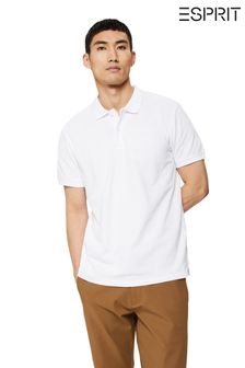 Esprit White Short Sleeve Polo Shirt (T76836) | ₪ 140