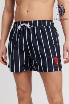U.S. Polo Assn. Blue Stripe Player Swim Shorts (T77000) | $58
