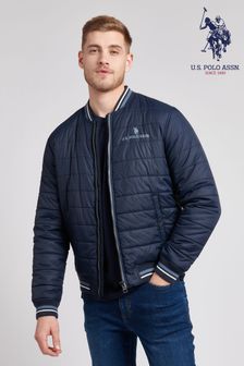U.S. Polo Assn. Blue Midweight Padded Bomber Jacket (T77009) | €108